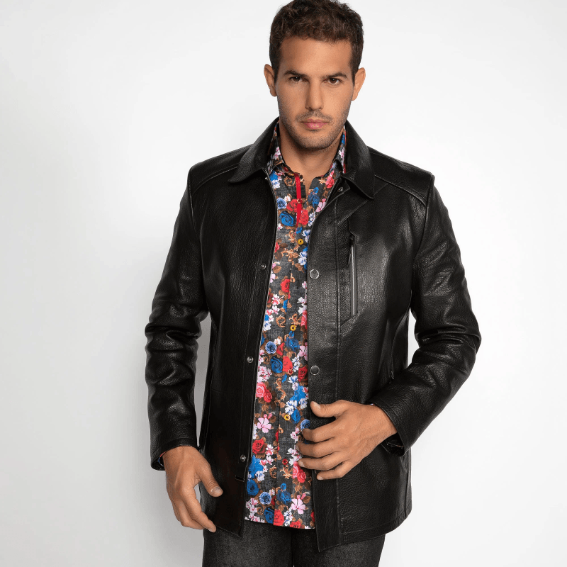 THE COMMANDER LEATHER FIELD JACKET