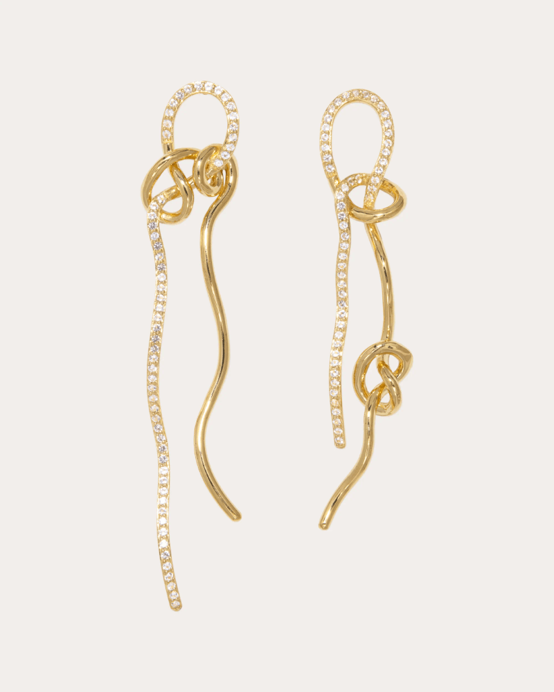 Completedworks Women's Topaz 'Not Even The Mathematician' Drop Earrings in Gold 18K Gold