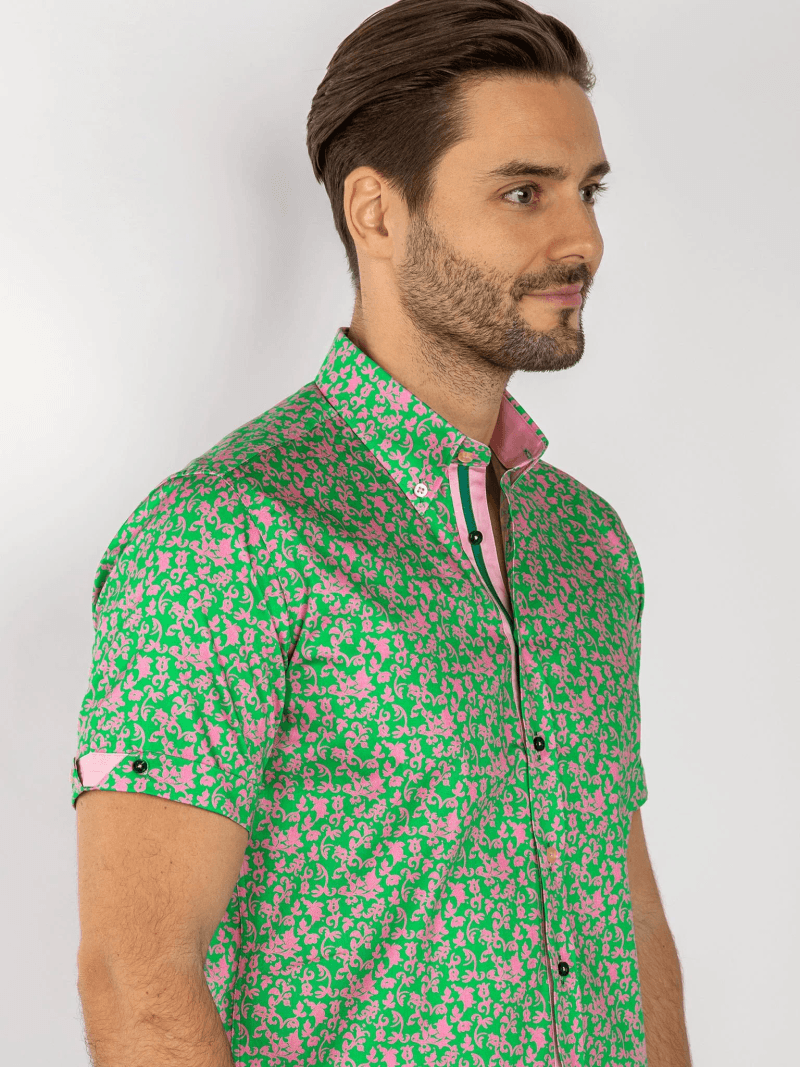 SILHOUETTE ORNAMENTS SHORT SLEEVE SHIRT