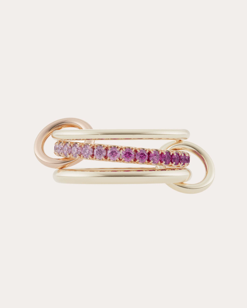 Spinelli Kilcollin Women's Pink Sapphire & 18k Gold Petunia Ombré Ring in Yellow Gold