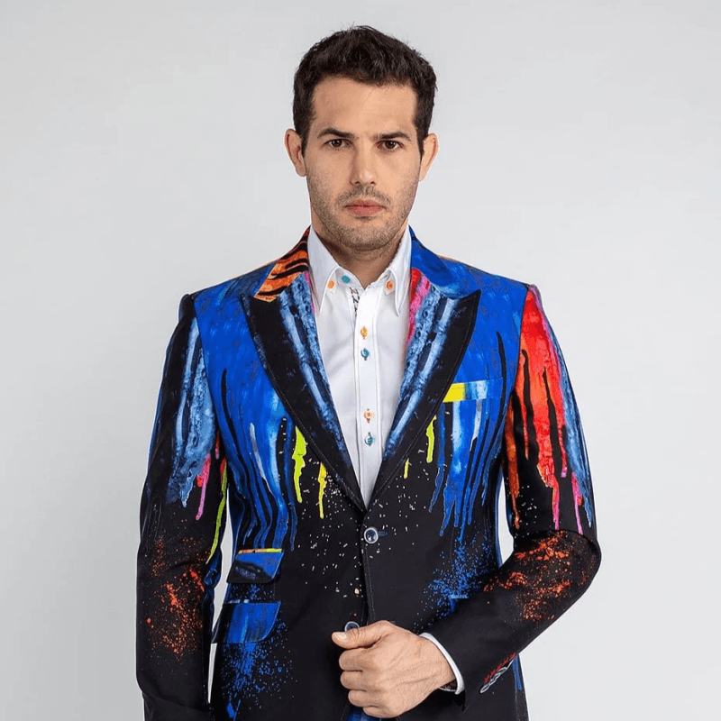 PAINT DRIP PRINTED JACKET
