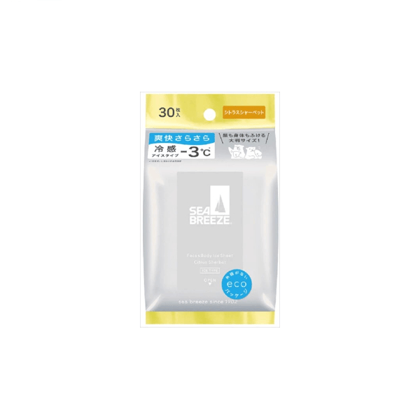 Shiseido - Sea Breeze Face & Body Ice Sheet - 30 sheets - Citrus Sherbet