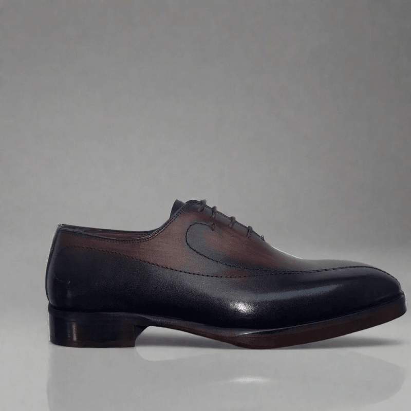 LEATHER HAND PAINTED SHOE - O - 01 - 9337