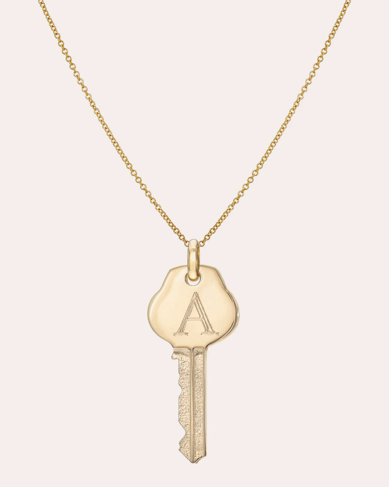 Zoe Lev Women's 14k Gold Key Initial Pendant Necklace