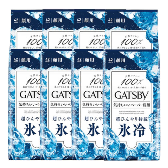 Mandom - Gatsby Facial Paper - 42 sheets - Ice (8ea) Set