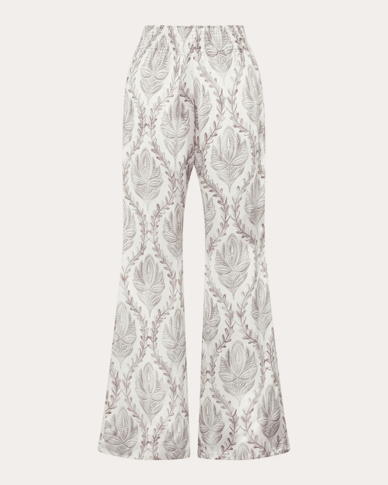 Aguaclara Women's Sultana Silk Pull-On Pants in Grey