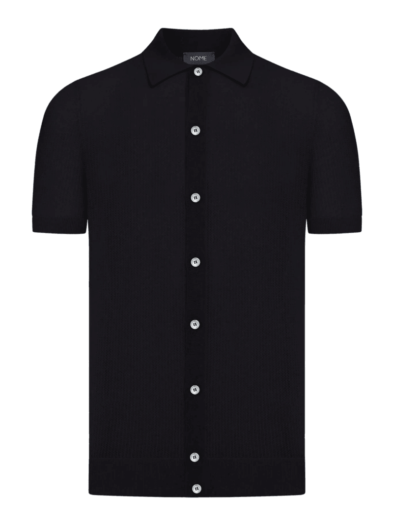 LIGHTWEIGHT PERFORATED KNIT SHIRT - Nome G - Man