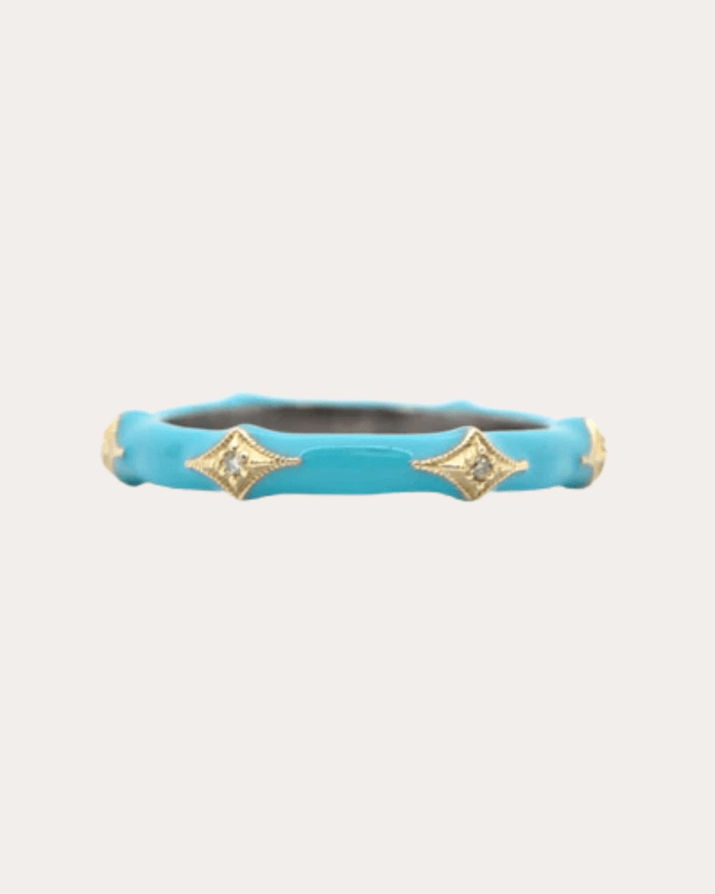 Armenta Women's Diamond & 18k Gold Crivelli Stackable Ring in Turquoise