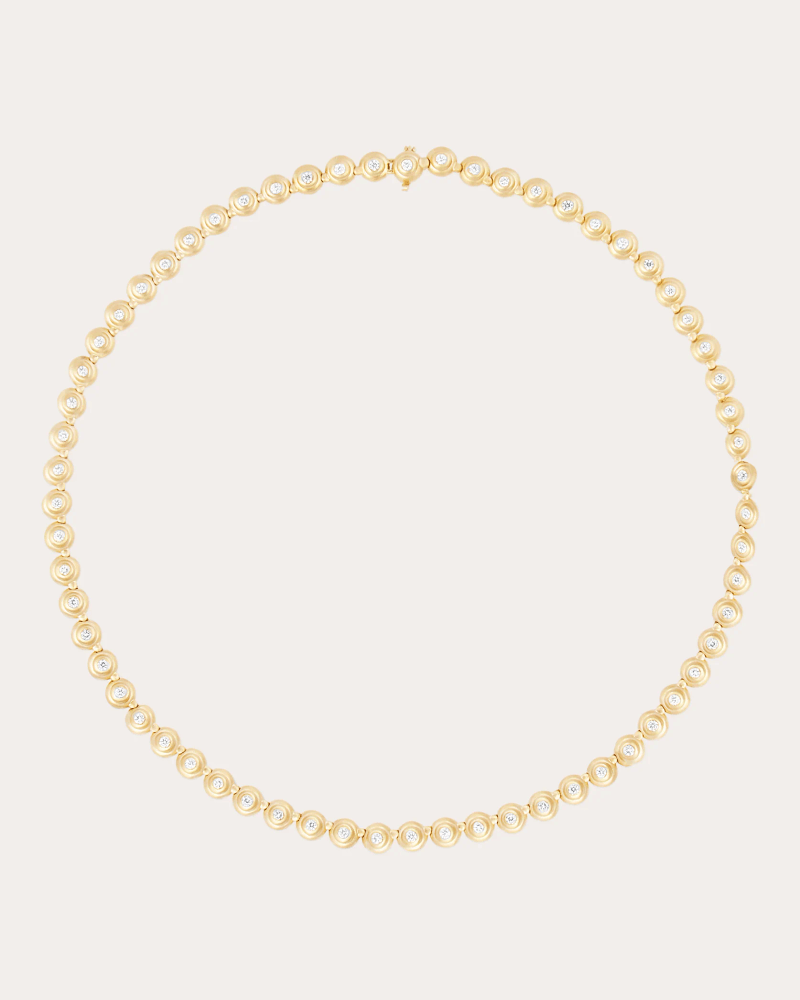 Campbell + Charlotte Women's Diamond & 14k Gold Evolve Riviere Link Necklace