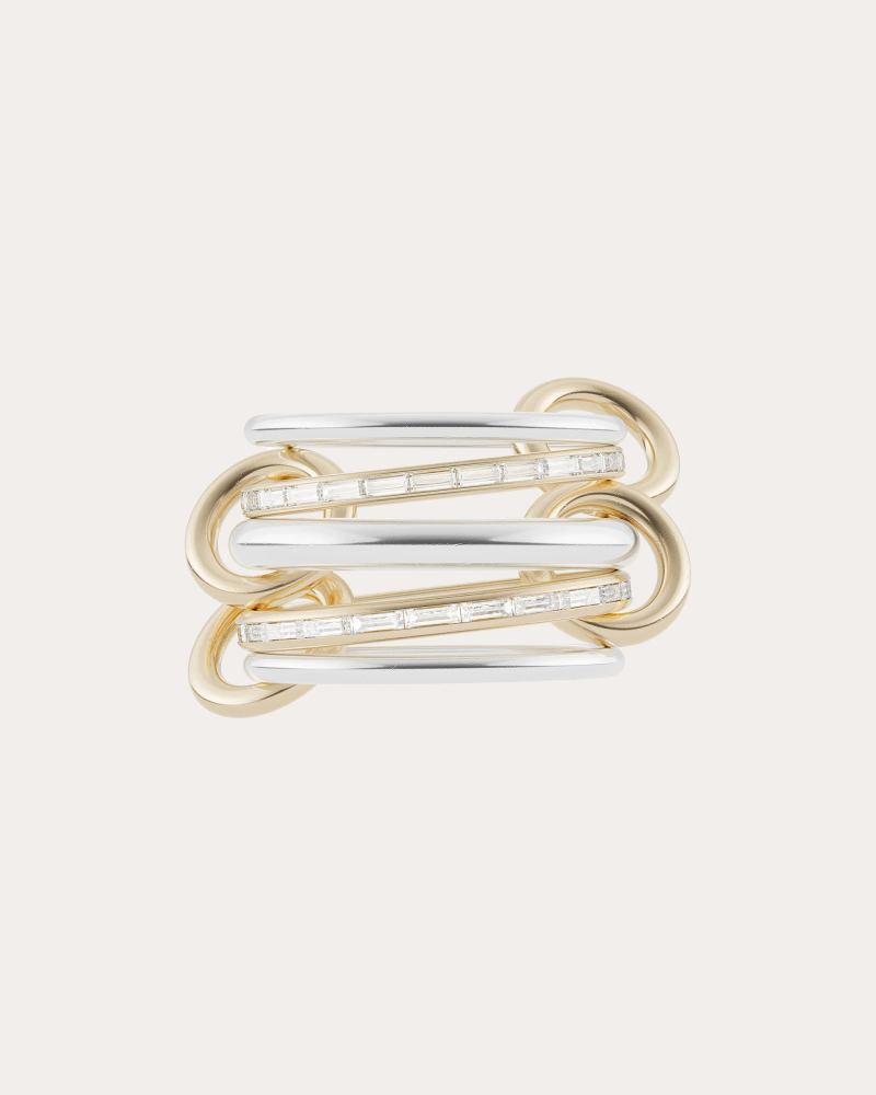 Spinelli Kilcollin Women's Diamond & 18k Gold Two-Tone Salix Ring in Gold/silver