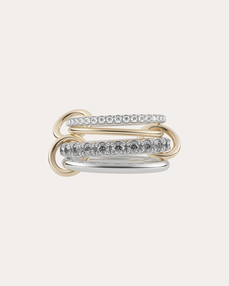 Spinelli Kilcollin Women's Diamond & 18k Gold Two-Tone Arla Ring in Gold/silver