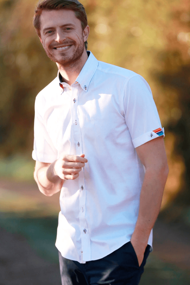 CLASSIC SATIN COTTON SHORT SLEEVE SHIRT PEGASUS EDITION