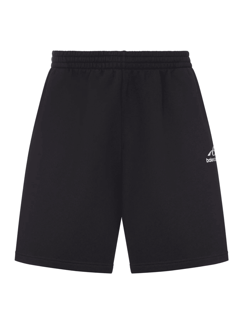 SOFT-CUT BODIES SHORTS IN BLACK DRY FLEECE - Balenciaga - Man