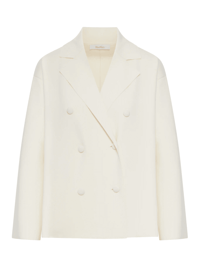 DOUBLE-BREASTED VISCOSE CREPE JACKET - Max Mara Pure - Woman