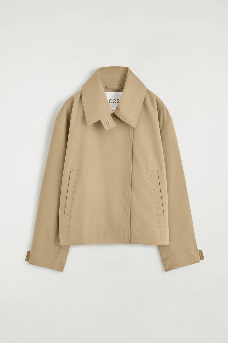 Rounded Short Trench Jacket