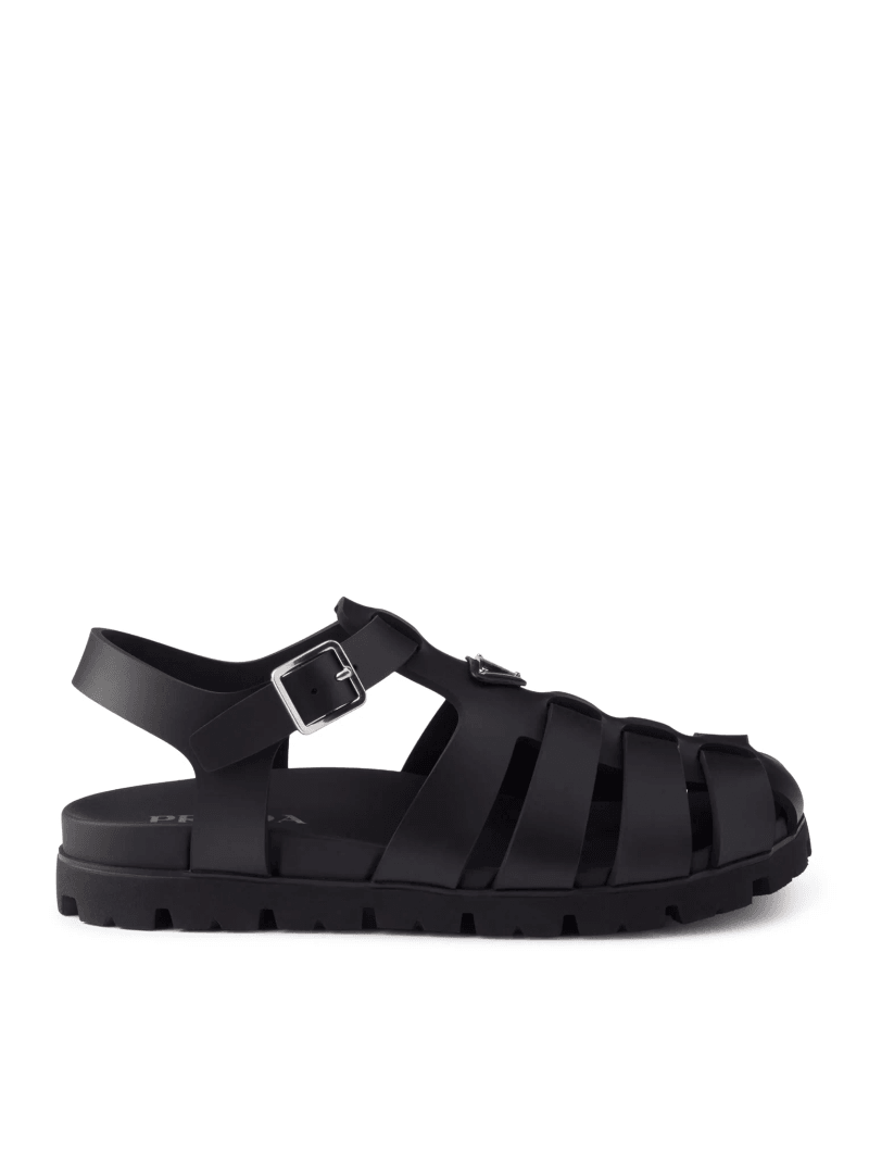RUBBER CAGE SANDAL - Prada - Man