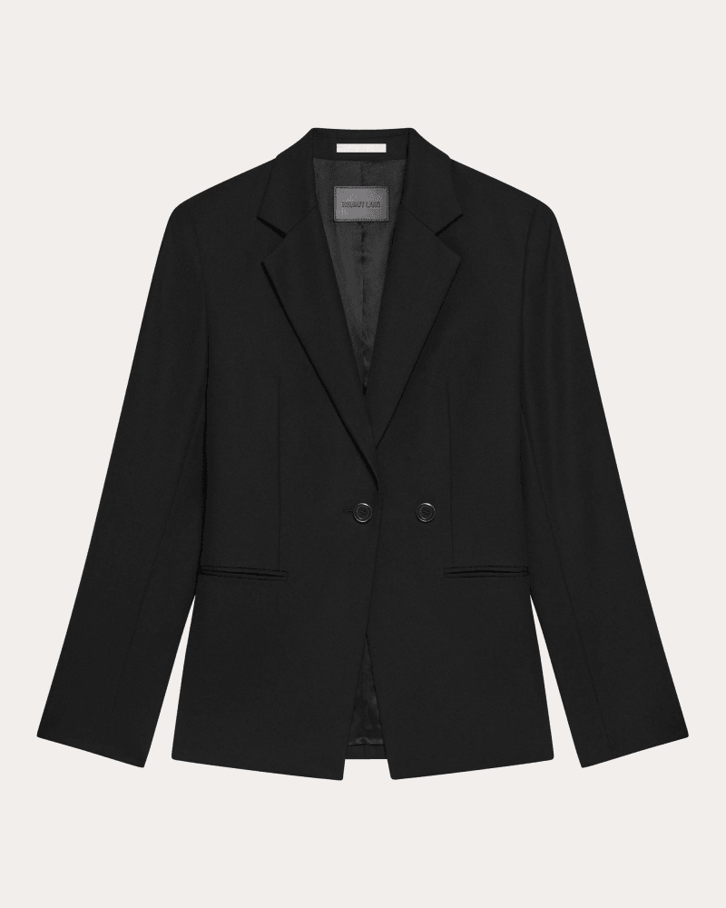 Helmut Lang Women's Wool Gabardine Wardrobe Blazer in Black