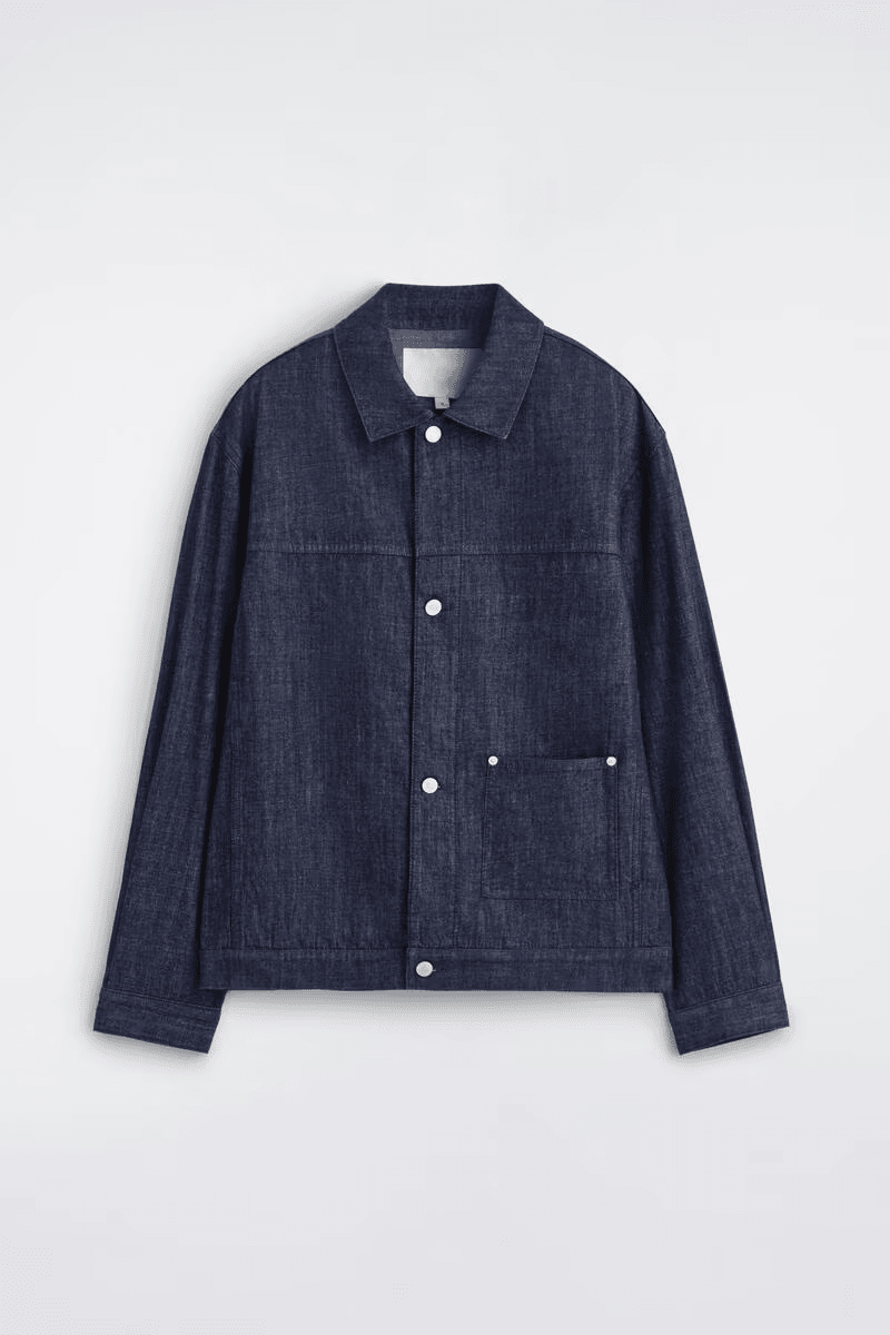 Denim Shirt Jacket in Indigo