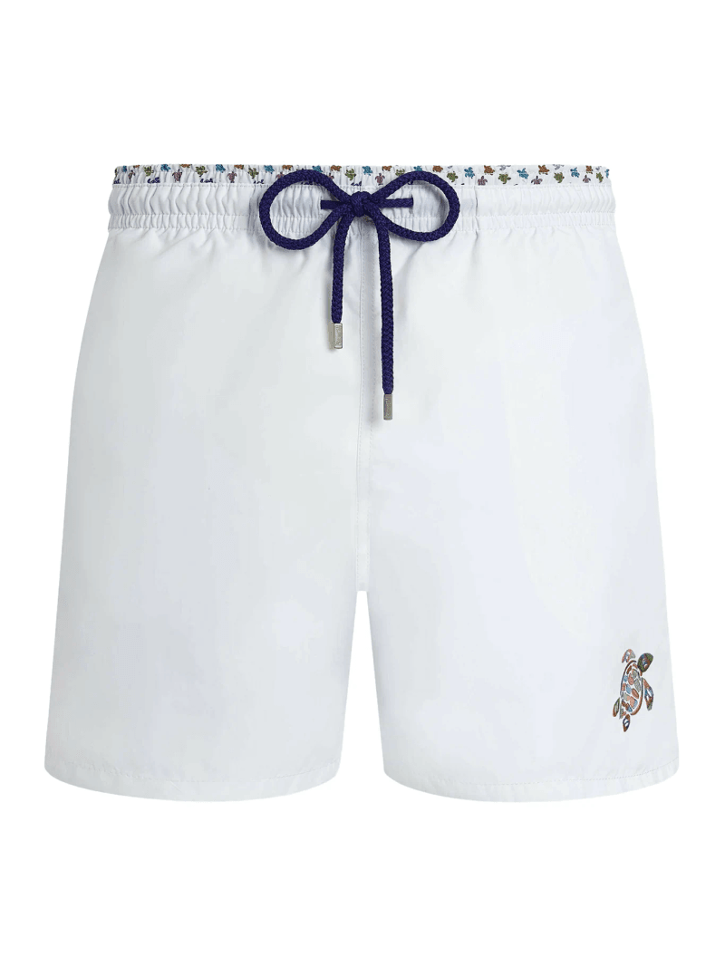 MEN`S TWO-TONE MICRO RONDE DES TORTUES SWIM SHORTS - Vilebrequin - Man