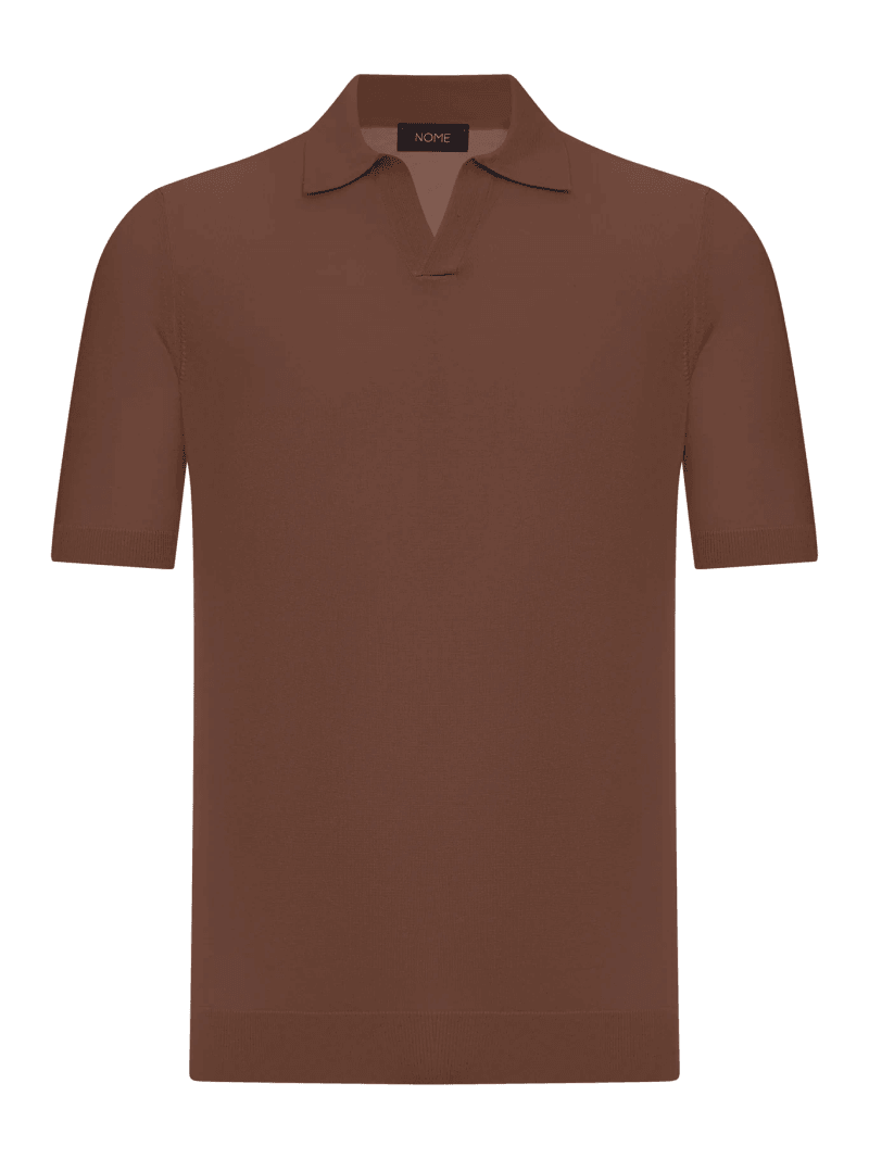 SILK V-NECK POLO SHIRT - Nome G - Man
