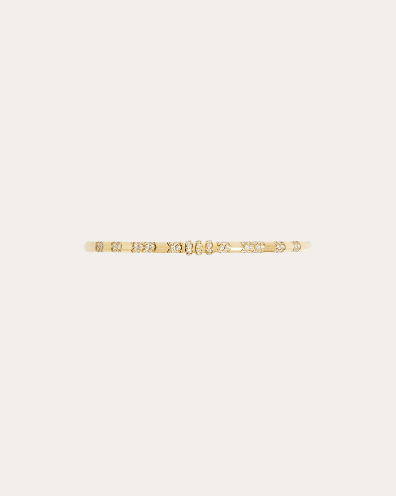STATEMENT Paris Women's Diamond & 18k Gold Reptile Bangle