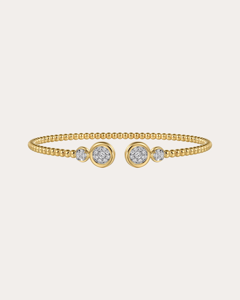 Gabriel & Co. Women's Diamond & 14k Gold Diamond Bujukan Circle Cuff in Yellow