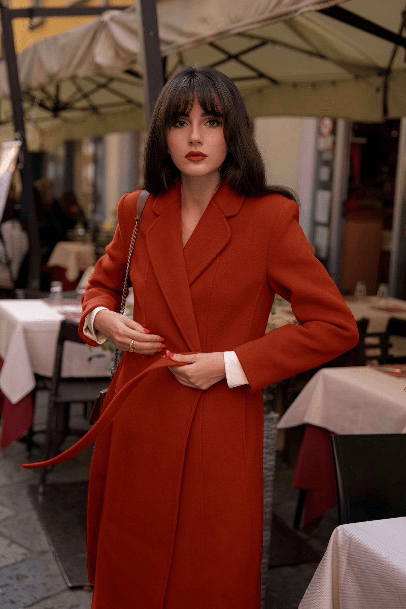 Gaâla Paris Manteau midi doublé en cachemire et laine Colette