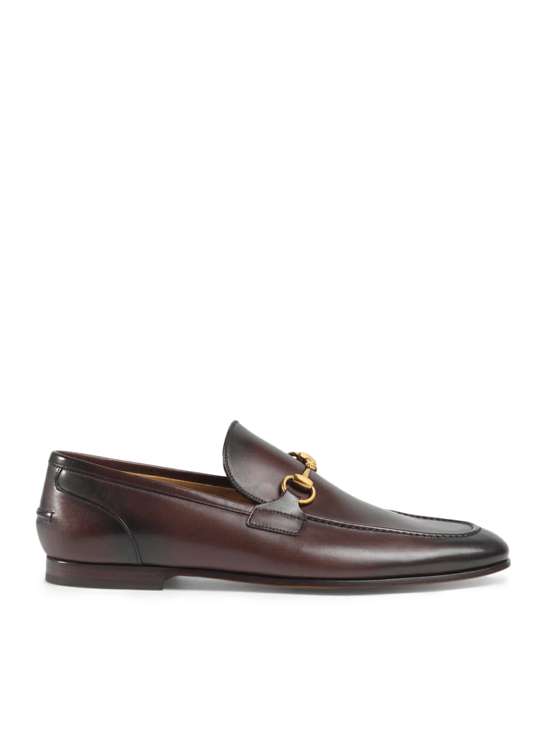 JORDAAN LEATHER LOAFERS - Gucci - Man