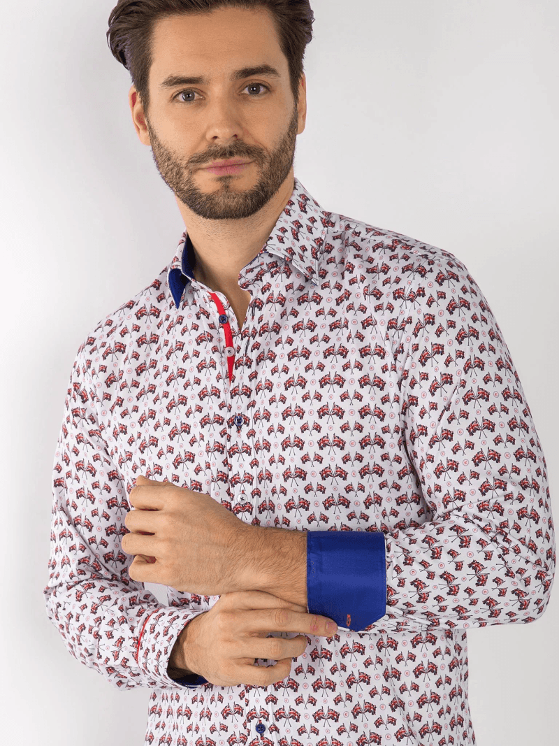UNION JACK FLAG PARADE TENCEL SHIRT