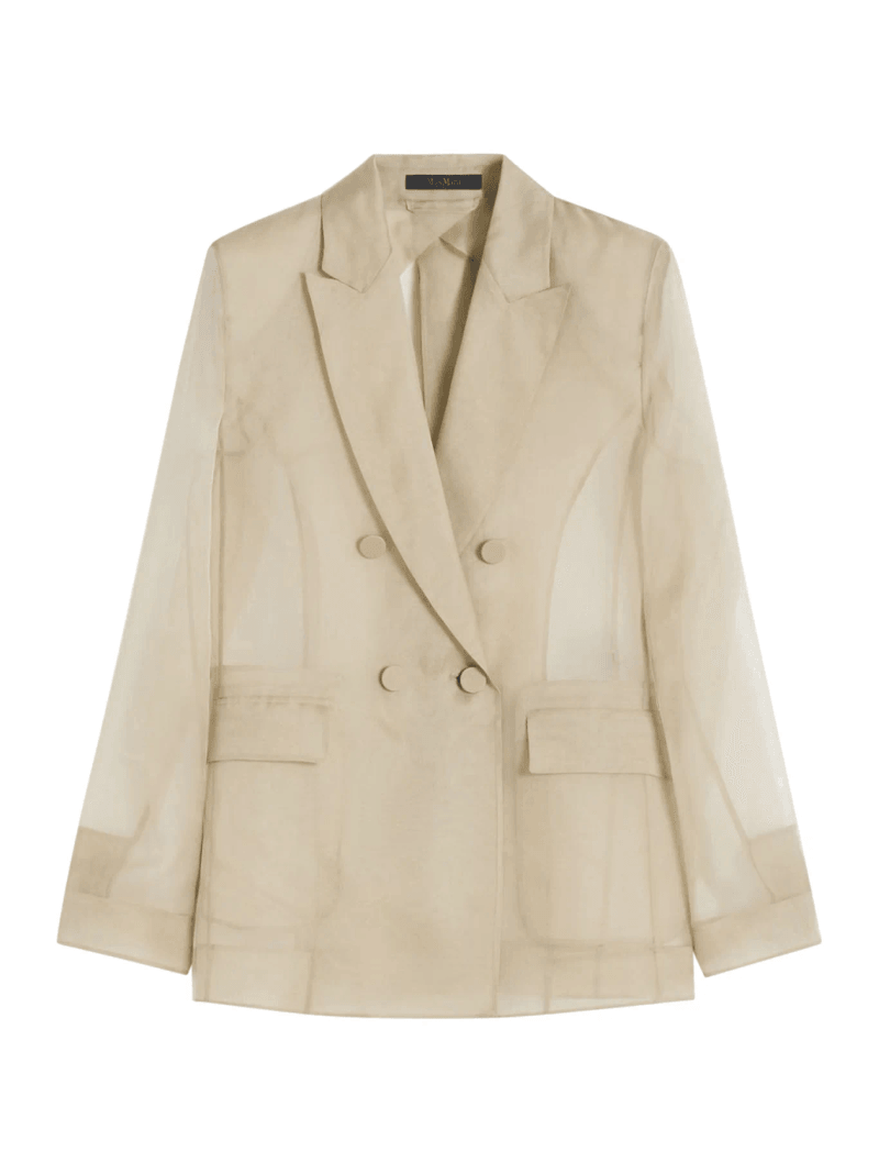 SILK ORGANZA SLOGAN JACKET - Maxmara Pianoforte - Woman