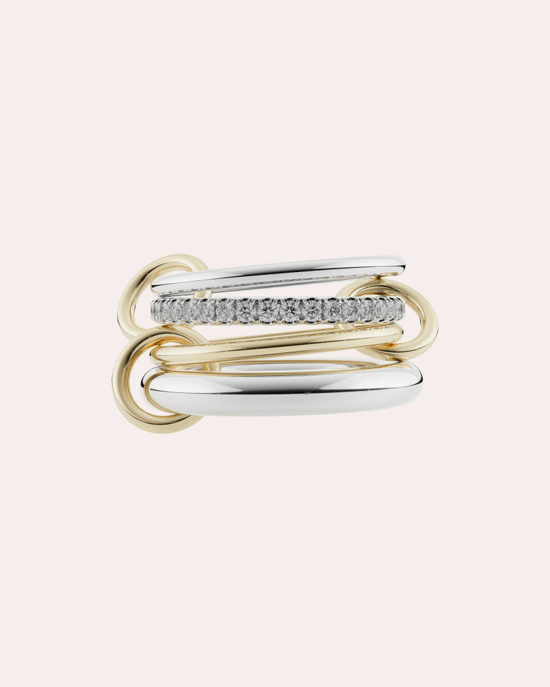 Spinelli Kilcollin Women's Gray Diamond & 18k Gold Two-Tone Nimbus Ring