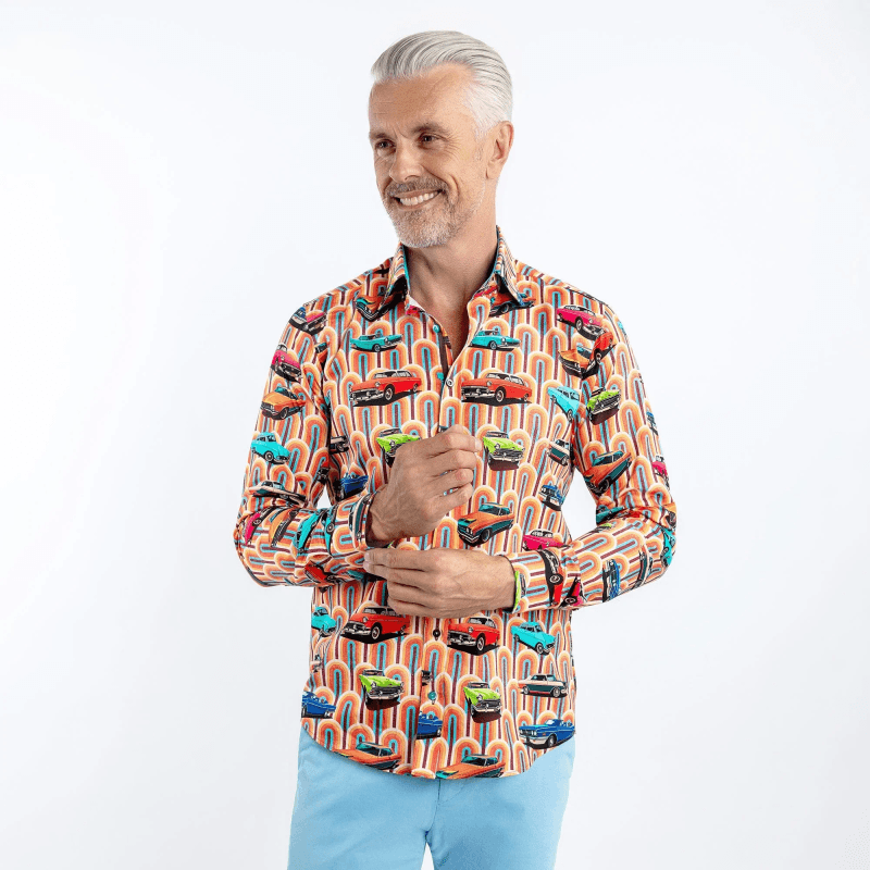 VINTAGE AND RETRO CAR PRINT SHIRT
