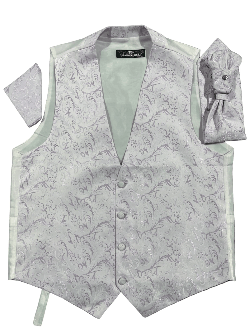 BAROQUE WAISTCOAT, CRAVAT AND HANDKERCHIEF SET