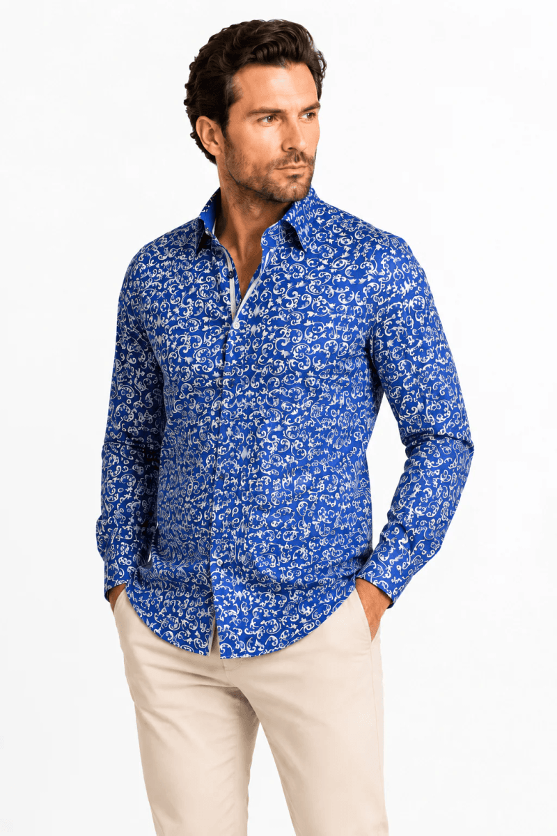 ORNAMENTAL PAISLEY PRINT SHIRT
