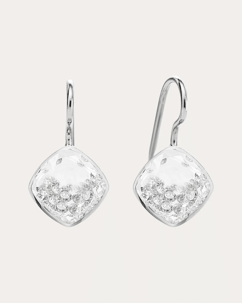 Moritz Glik Women's Diamond & 18k White Gold Naipe Shaker Earrings 18K Gold