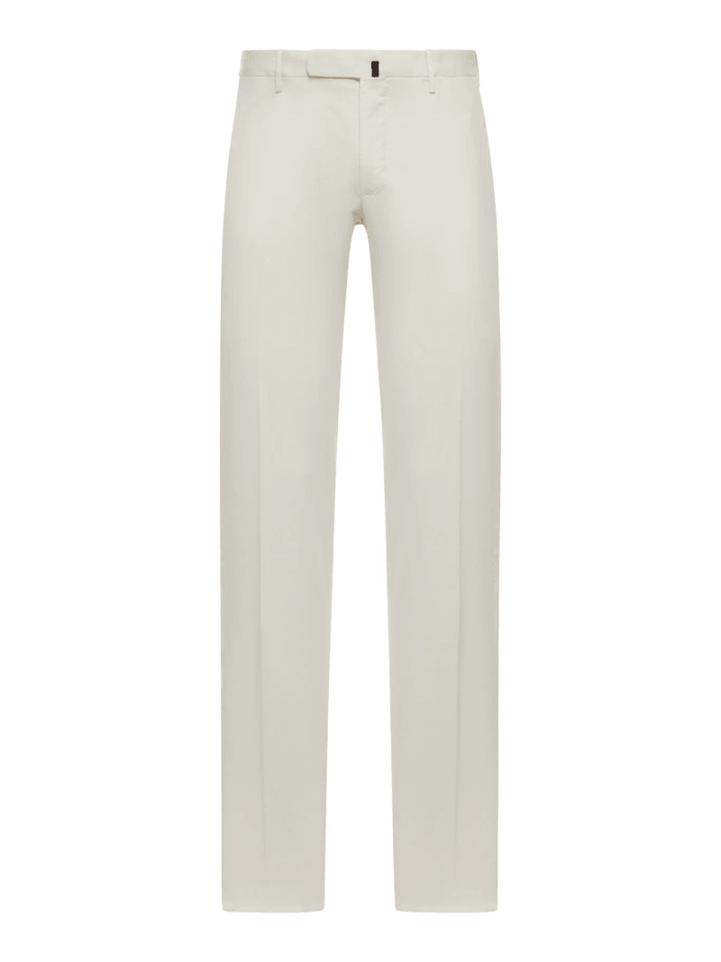 SLIM FIT TAILORED COTTON TROUSERS - Incotex - Man