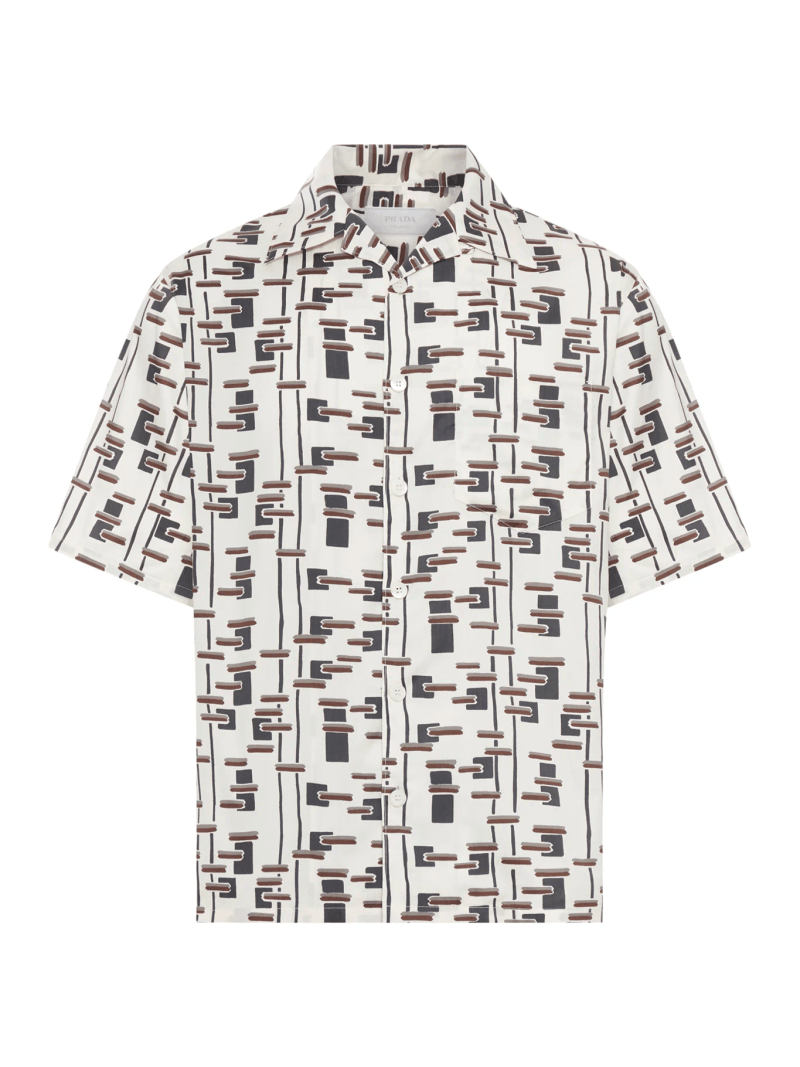 PATTERNED BOWLING SHIRT - Prada - Man