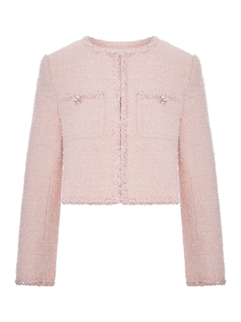 CROPPED BOUCLE JACKET - Self-portrait - Woman
