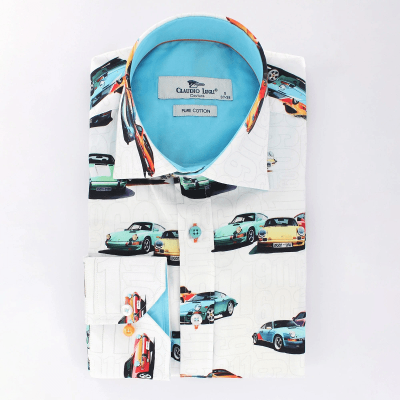CLASSIC SPORTS CAR PRINT SHIRT