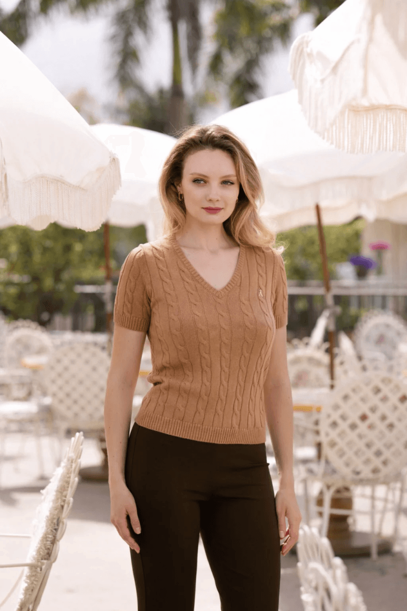 Gaâla Paris Haut en tricot torsadé Talina