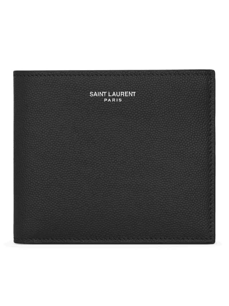 SAINT LAURENT PARIS EAST/WEST TEXTURED LEATHER WALLET - Saint Laurent - Man
