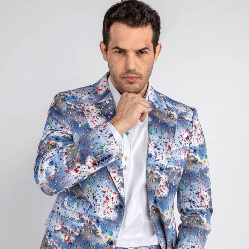 CLOUDY PAINT SPLASH JACKET