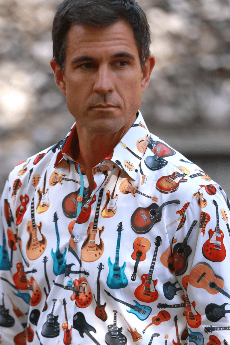 GUITAR PRINT SHIRT