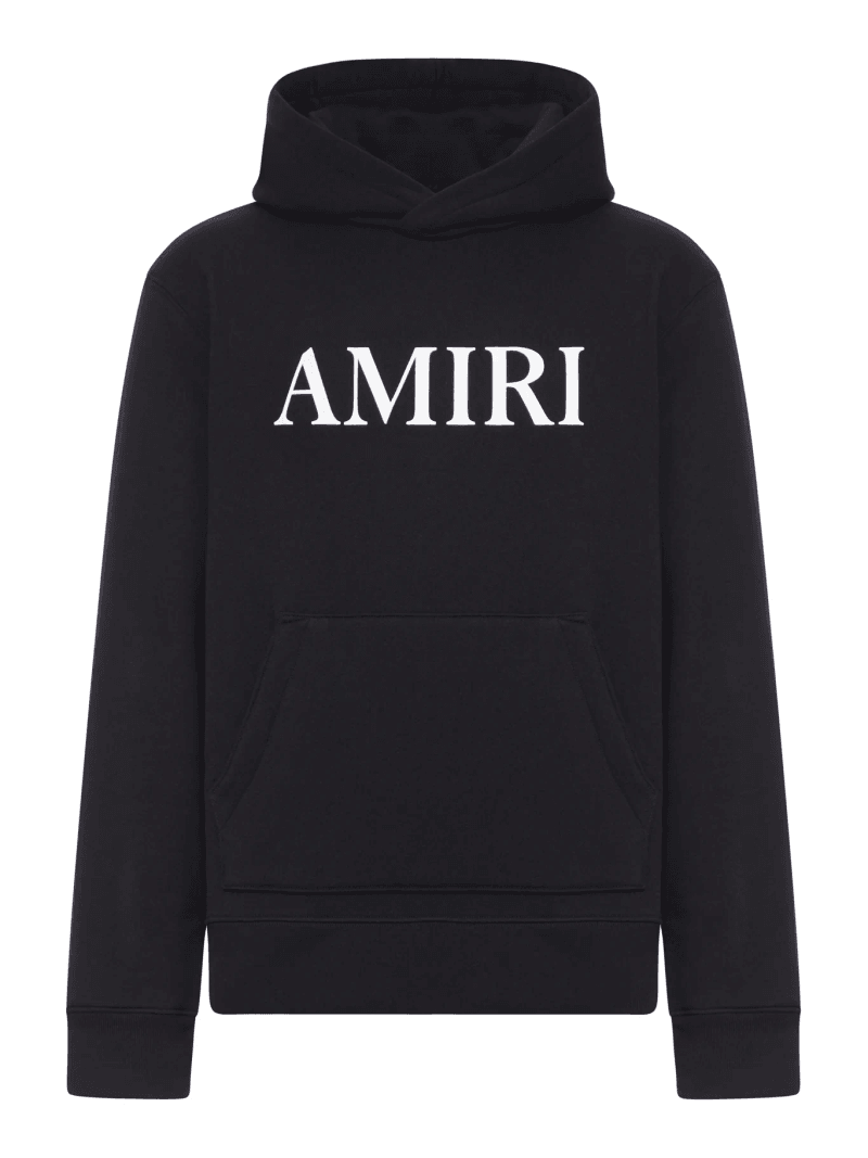 COTTON HOODIE WITH FRONT LOGO - Amiri - Man
