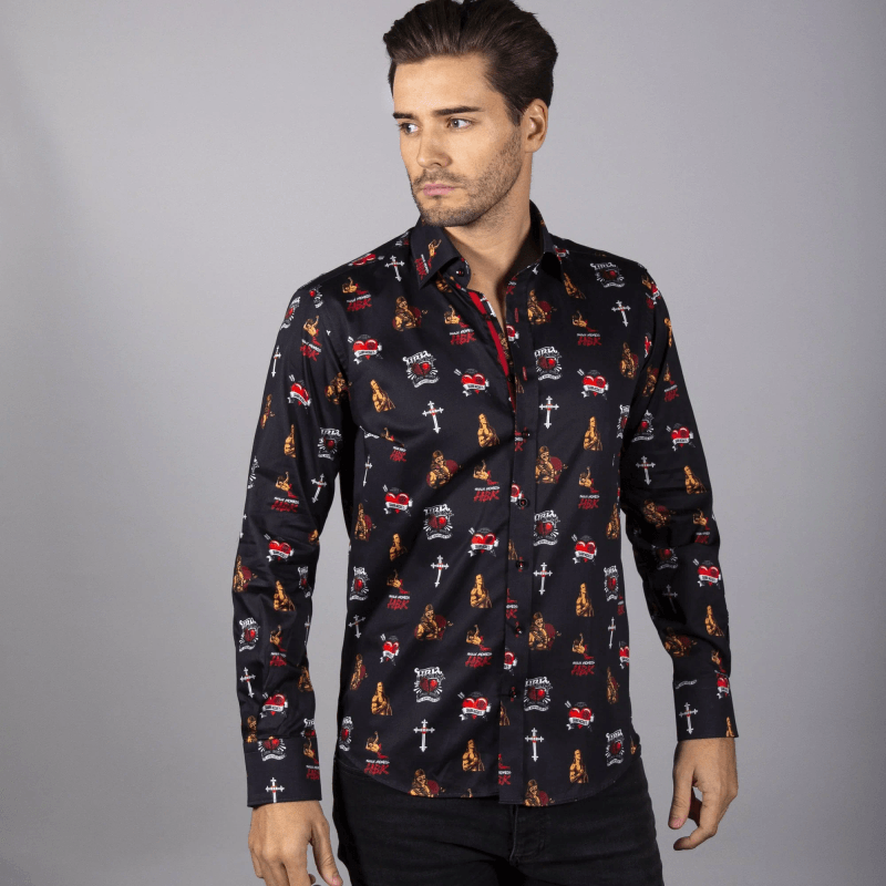 WWE: Shawn Michaels Icon Logo Print Shirt