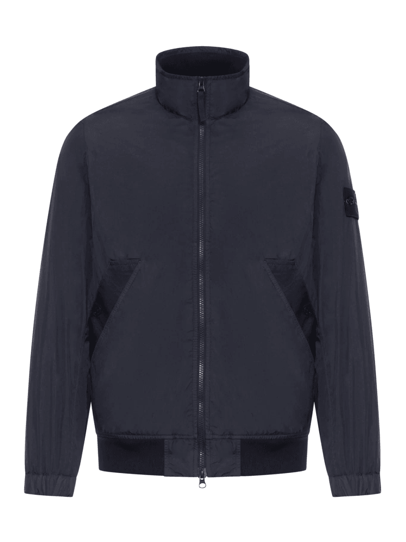 TECHNICAL FABRIC JACKET WITH COMPASS LOGO - Stone Island - Man