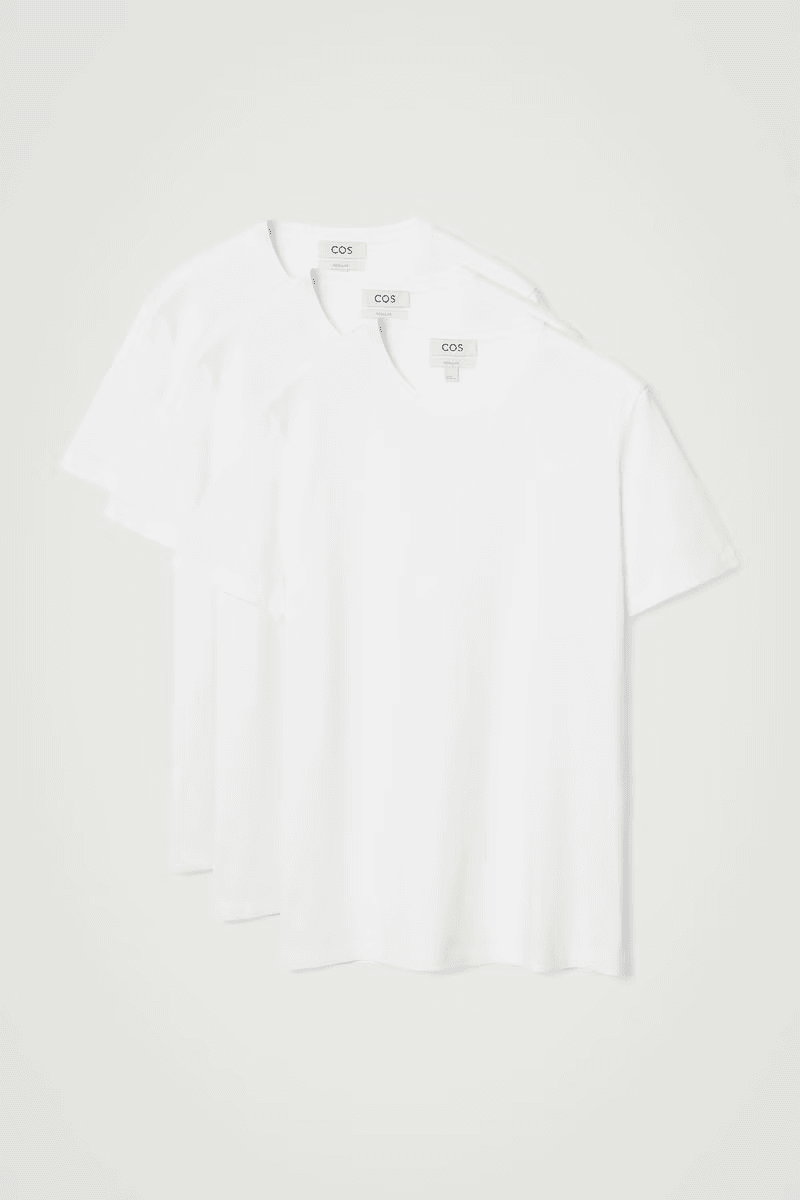 3-Pack Cotton Crew-Neck T-Shirts