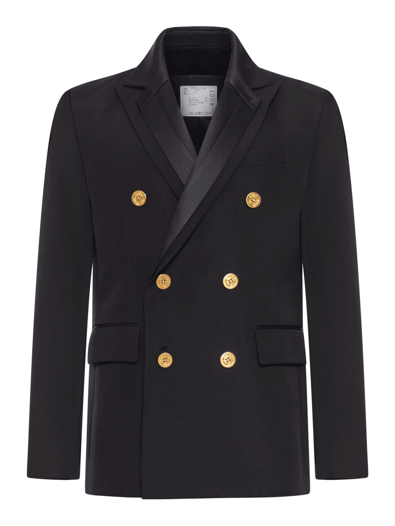 DOUBLE-FACE COTTON AND SILK JACKET - Sacai - Man