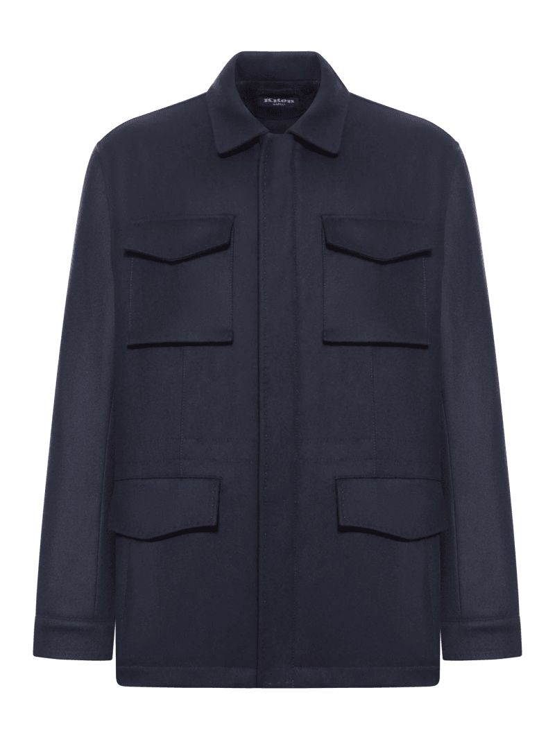 MULTI-POCKET CASHMERE FIELD JACKET - Kiton - Man