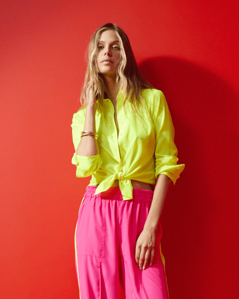 Serena Shirt - Neon Yellow